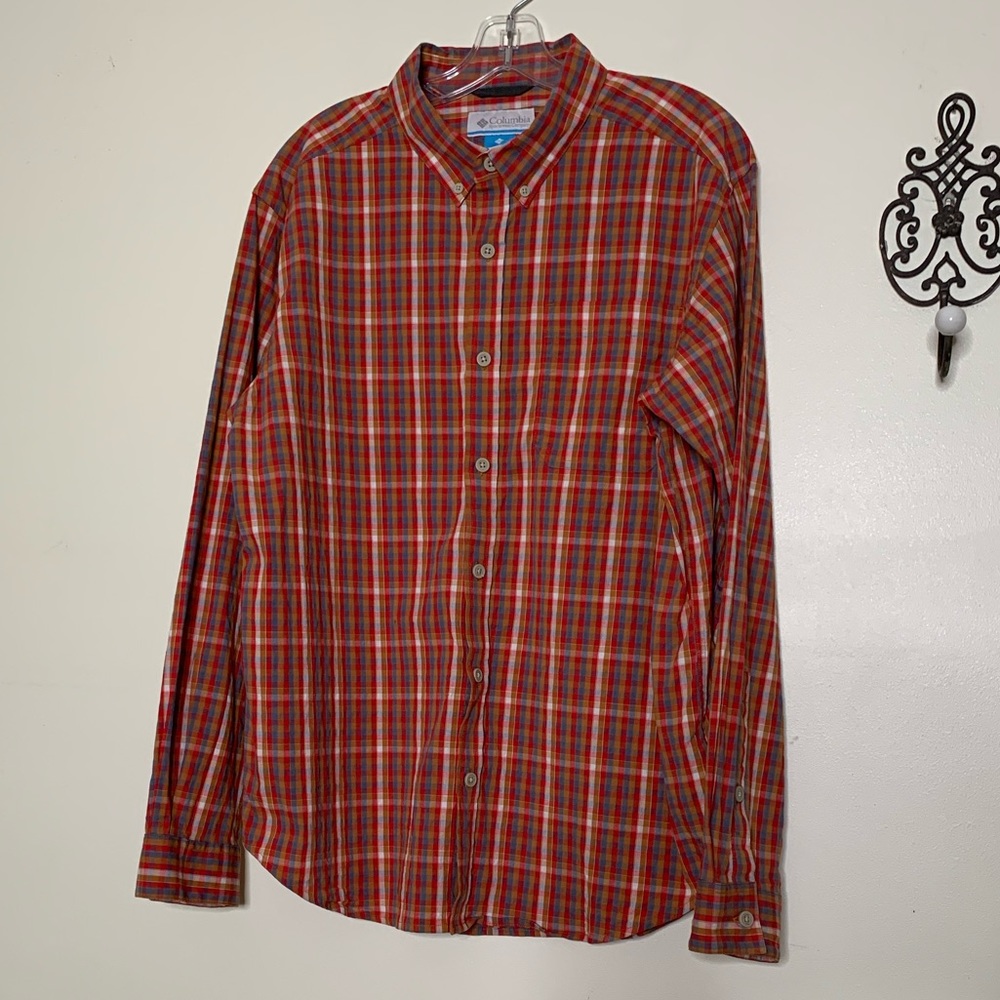 Columbia Cotton Button Down Shirt Sz L